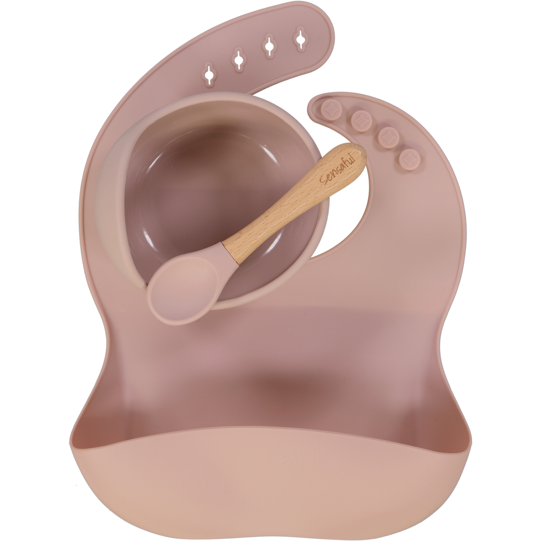 Rose Pink Feeding Set
