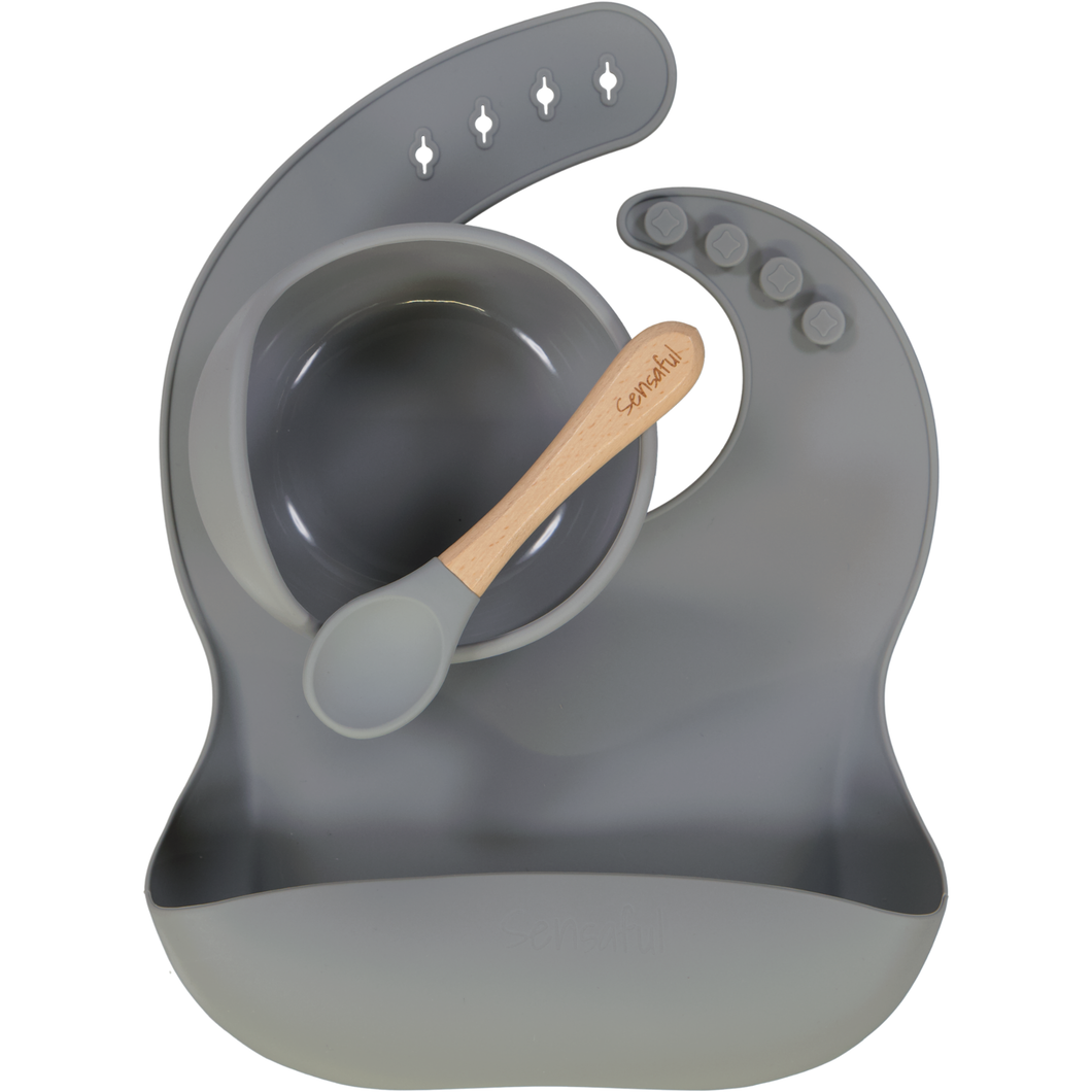 Grey Feeding Set