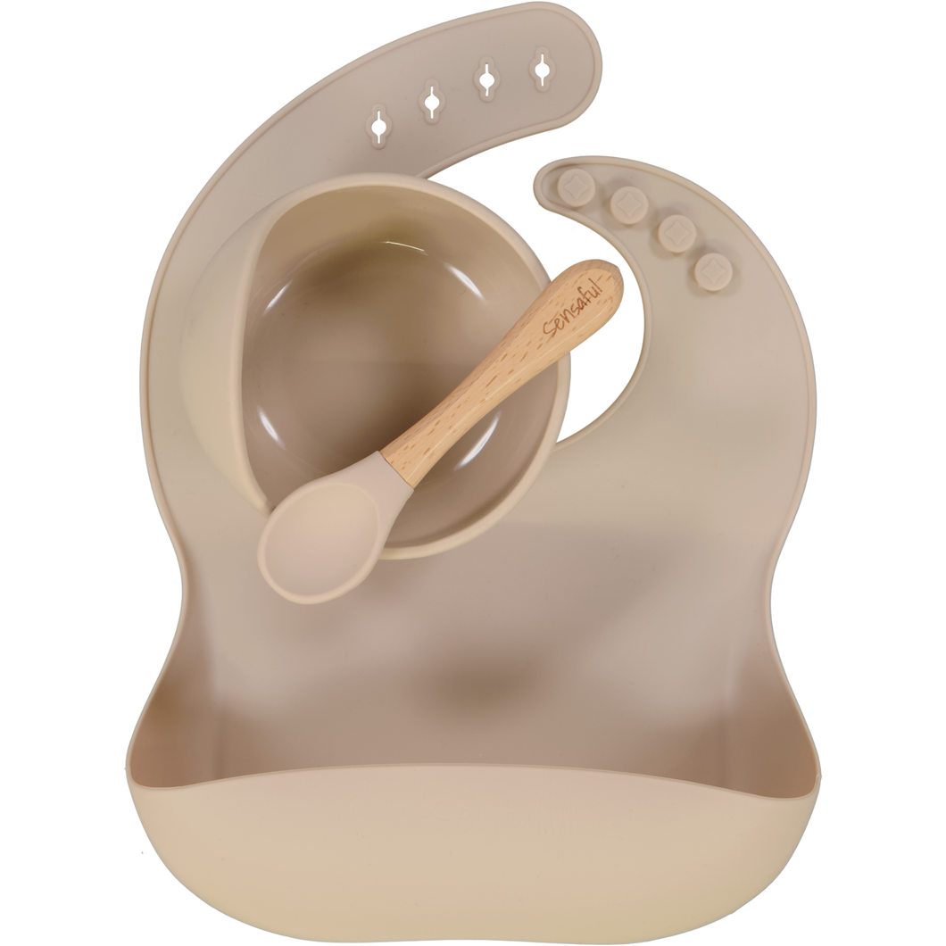 Beige Feeding Set